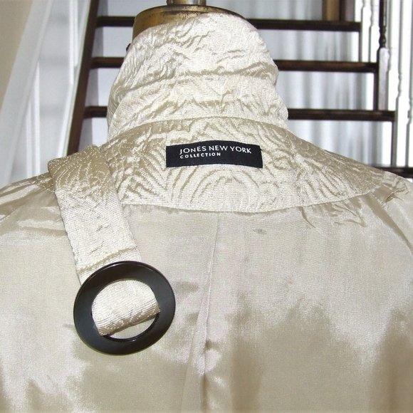 Jones New York Beige Gold Jacket XL 16 - Picture 5 of 7